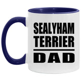 Sealyham Terrier Dad - 11oz Accent Mug Purple