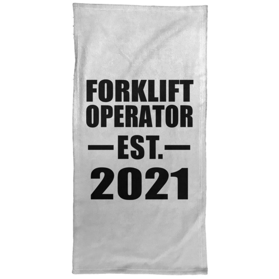 Forklift Operator Established EST. 2021 - Hand Towel