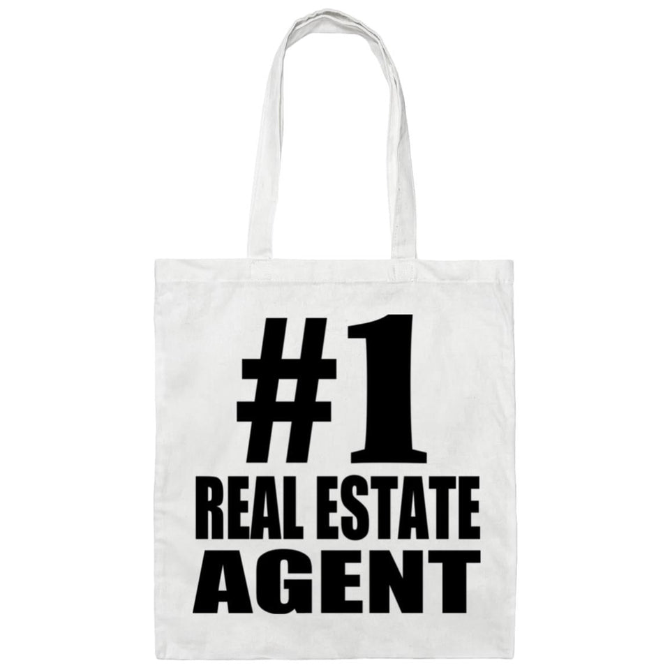 Number One #1 Real Estate Agent - Tote Bag White