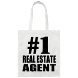 Number One #1 Real Estate Agent - Tote Bag White