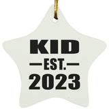 Kid Established EST. 2023 - Star Ornament