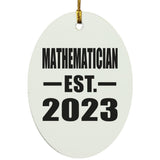 Mathematician Established EST. 2023 - Oval Ornament