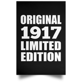 107th Birthday Original 1917 Limited Edition - Poster Portrait