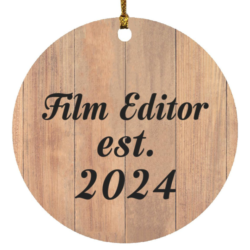 Film Editor Established Est. 2024 - Circle Ornament C