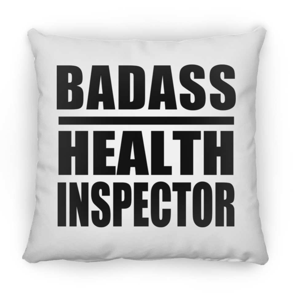 Badass Health Inspector - Throw Pillow