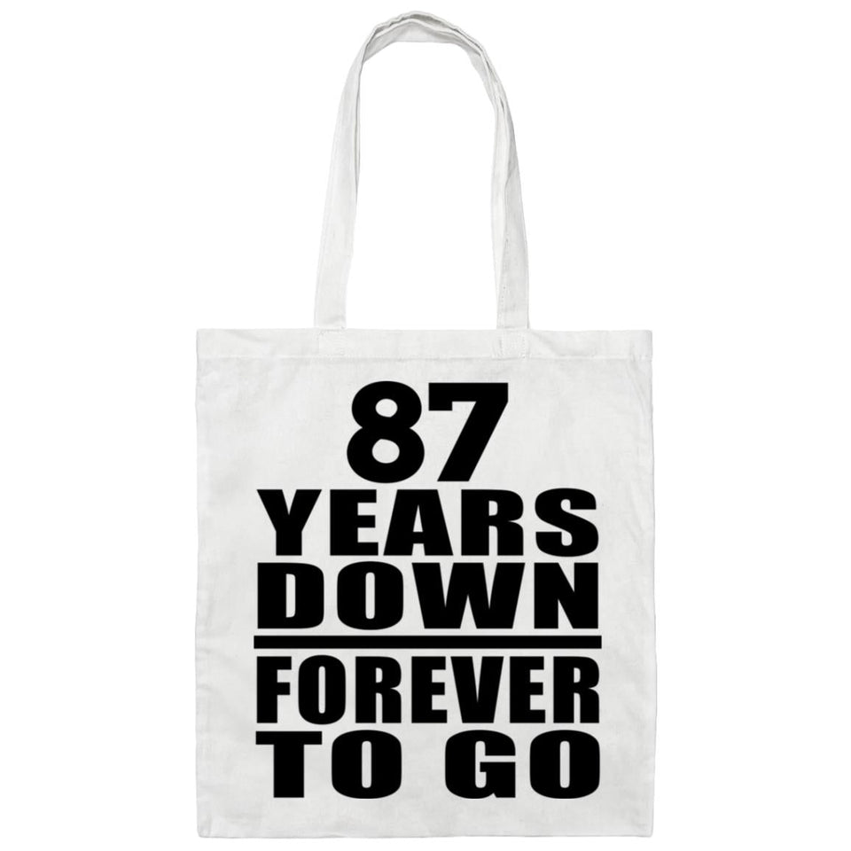 87th Anniversary 87 Years Down Forever to Go - Tote Bag White