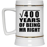 20th Anniversary Square Root of 400 Years of Being Mr Right - Beer Stein
