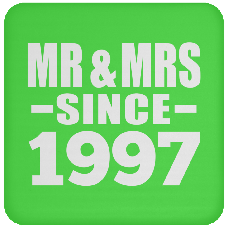 27th Anniversary Mr & Mrs Since 1997 - Drink Coaster