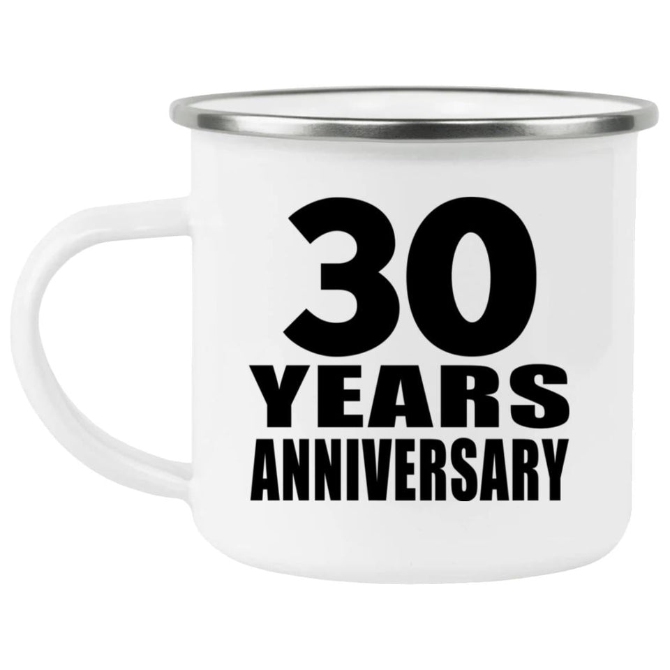 30th Anniversary 30 Years - 12oz Camping Mug