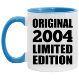 20th Birthday Original 2004 Limited Edition - 11oz Accent Mug Blue