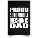 Proud Automobile Mechanic Dad - Poster Portrait