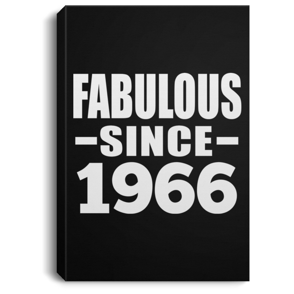 58th Birthday Fabulous Since 1966 - Canvas Portrait