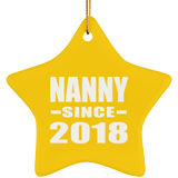 Nanny Since 2018 - Star Ornament