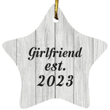 Girlfriend Established Est. 2023 - Star Ornament F
