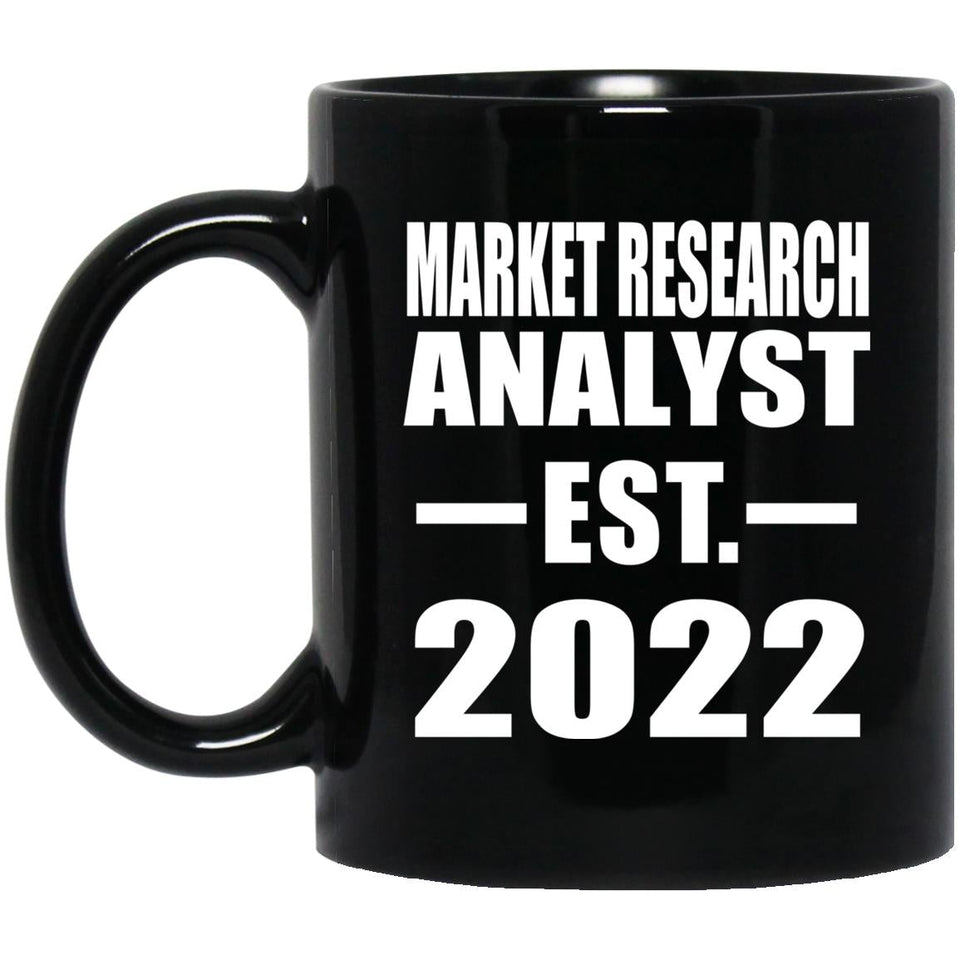Market Research Analyst Established EST. 2022 - 11oz Coffee Mug Black