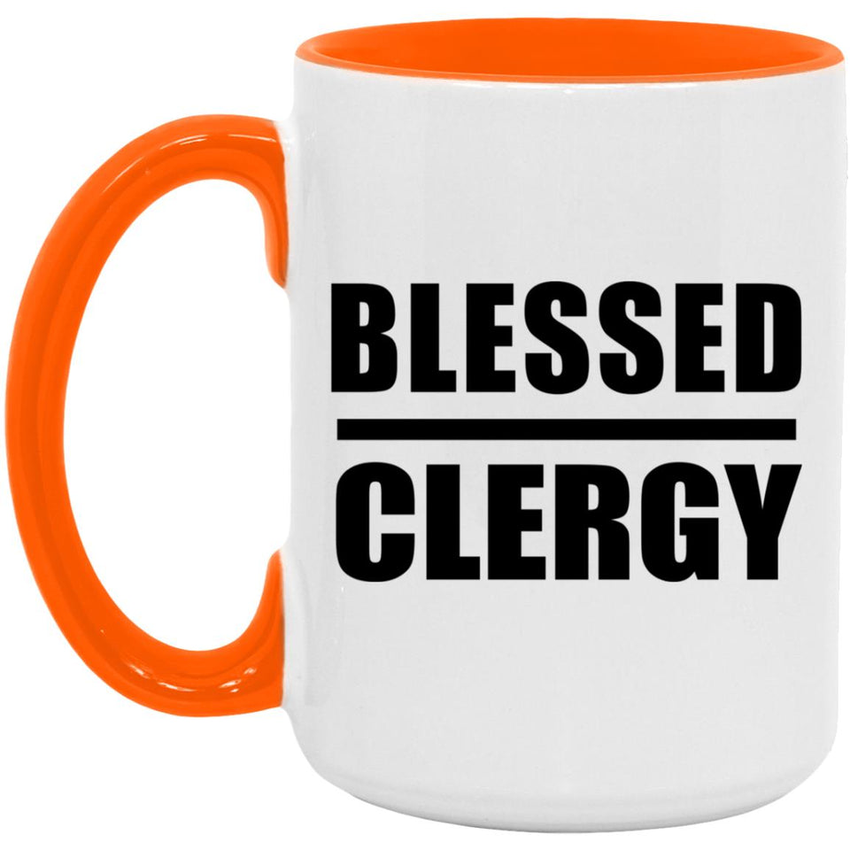 Blessed Clergy - 15oz Accent Mug Orange