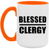 Blessed Clergy - 15oz Accent Mug Orange