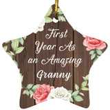 First Year As An Amazing Granny - Star Ornament A