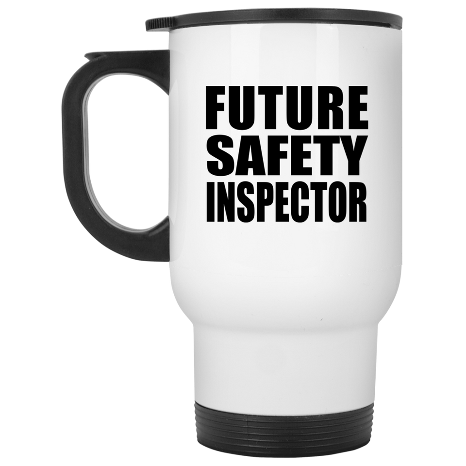 Future Safety Inspector - White Travel Mug
