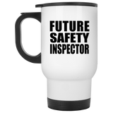 Future Safety Inspector - White Travel Mug