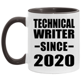Technical Writer Since 2020 - 11oz Accent Mug Black