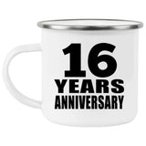 16th Anniversary 16 Years - 12oz Camping Mug