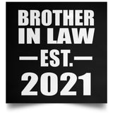Brother In Law Established EST. 2021 - Poster Square