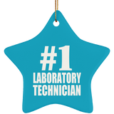 Number One #1 Laboratory Technician - Star Ornament