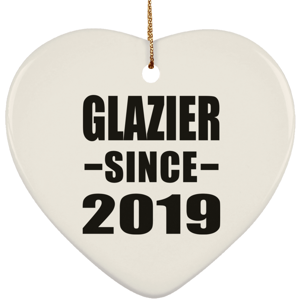 Glazier Since 2019 - Heart Ornament