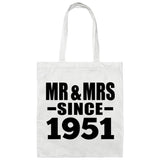 73rd Anniversary Mr & Mrs Since 1951 - Tote Bag White