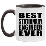 Best Stationary Engineer Ever - 11oz Accent Mug Black