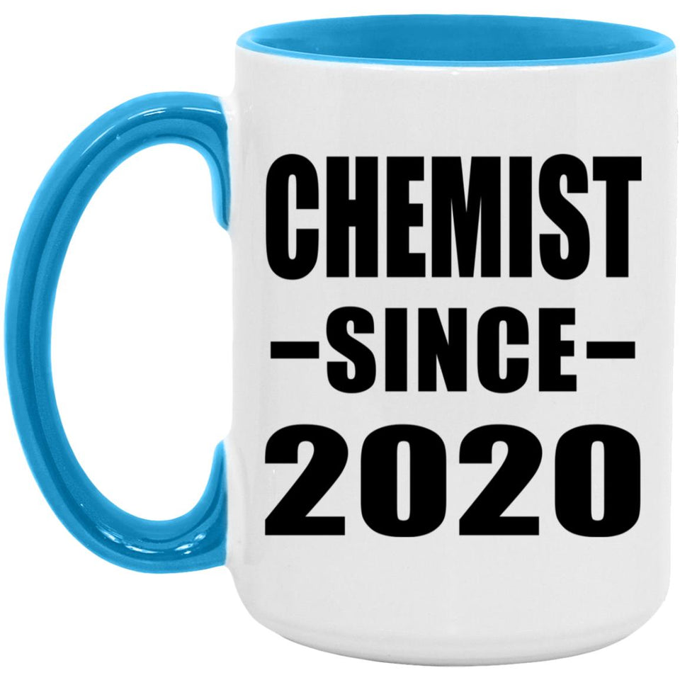 Chemist Since 2020 - 15oz Accent Mug Blue