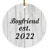 Boyfriend Established Est. 2022 - Circle Ornament F