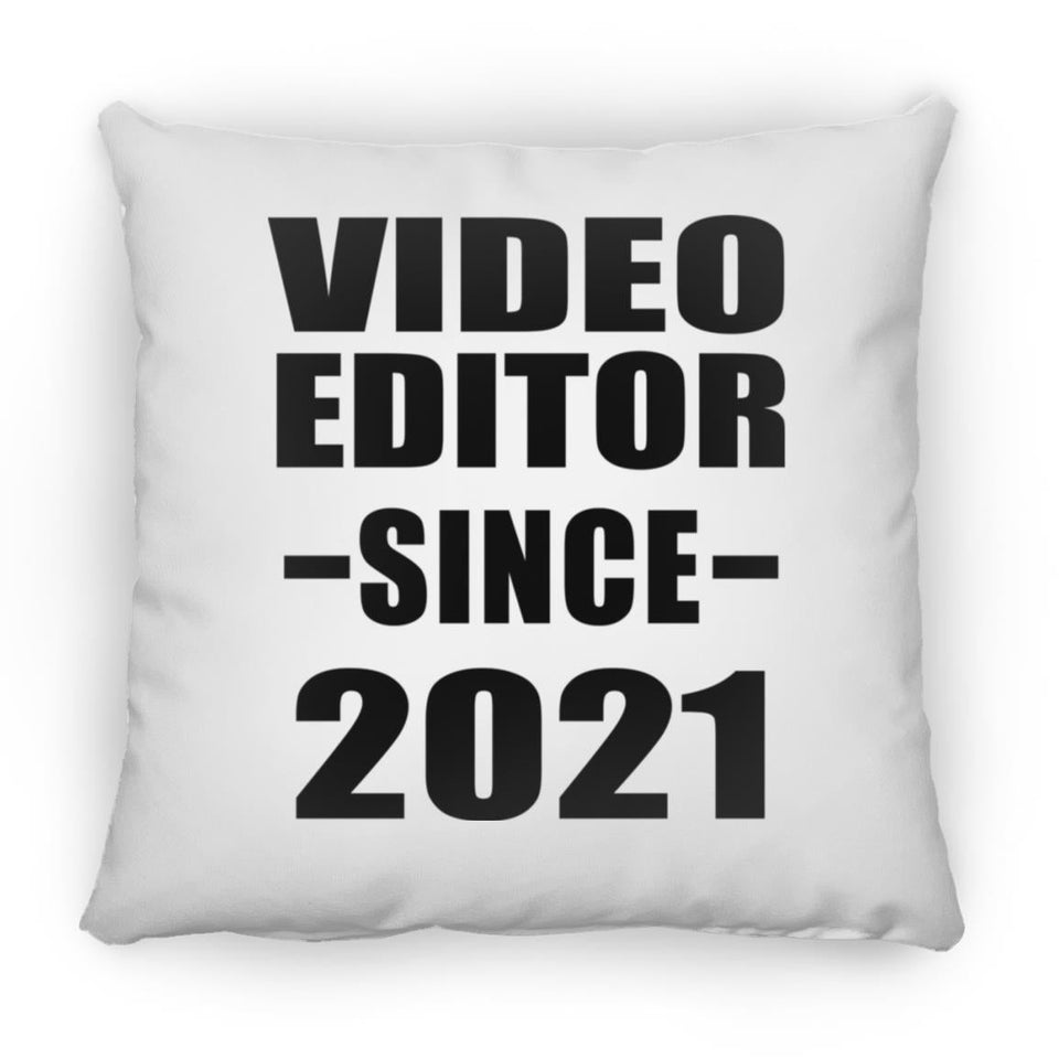 Video Editor Since 2021 - Throw Pillow