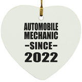 Automobile Mechanic Since 2022 - Heart Ornament