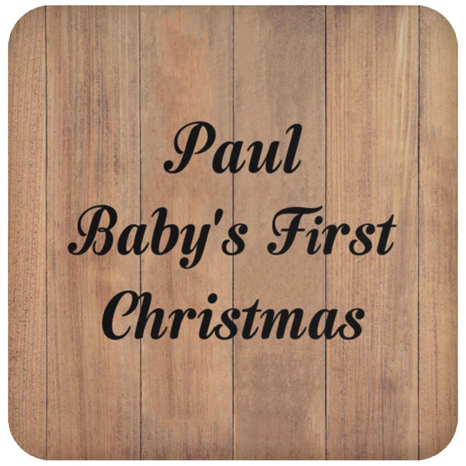Paul Baby's First Christmas - Drink Coaster C