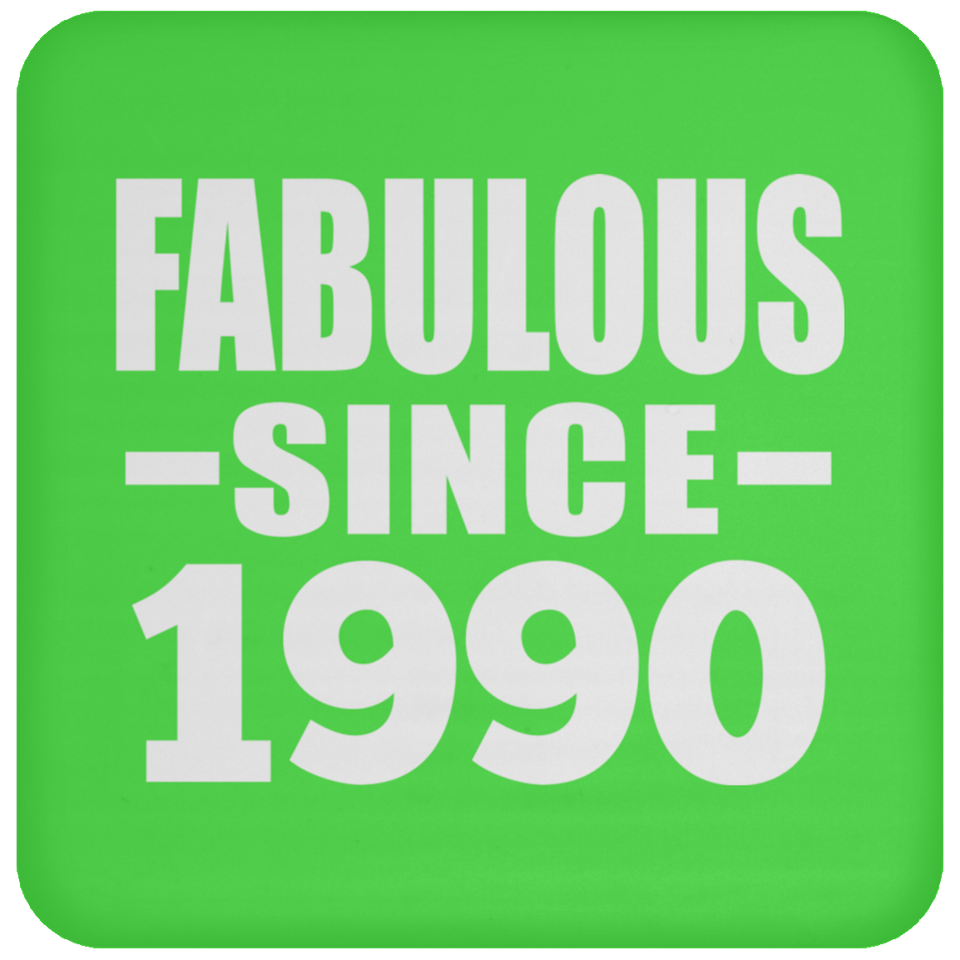 34th Birthday Fabulous Since 1990 - Drink Coaster