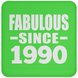 34th Birthday Fabulous Since 1990 - Drink Coaster