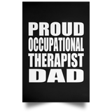 Proud Occupational Therapist Dad - Poster Portrait