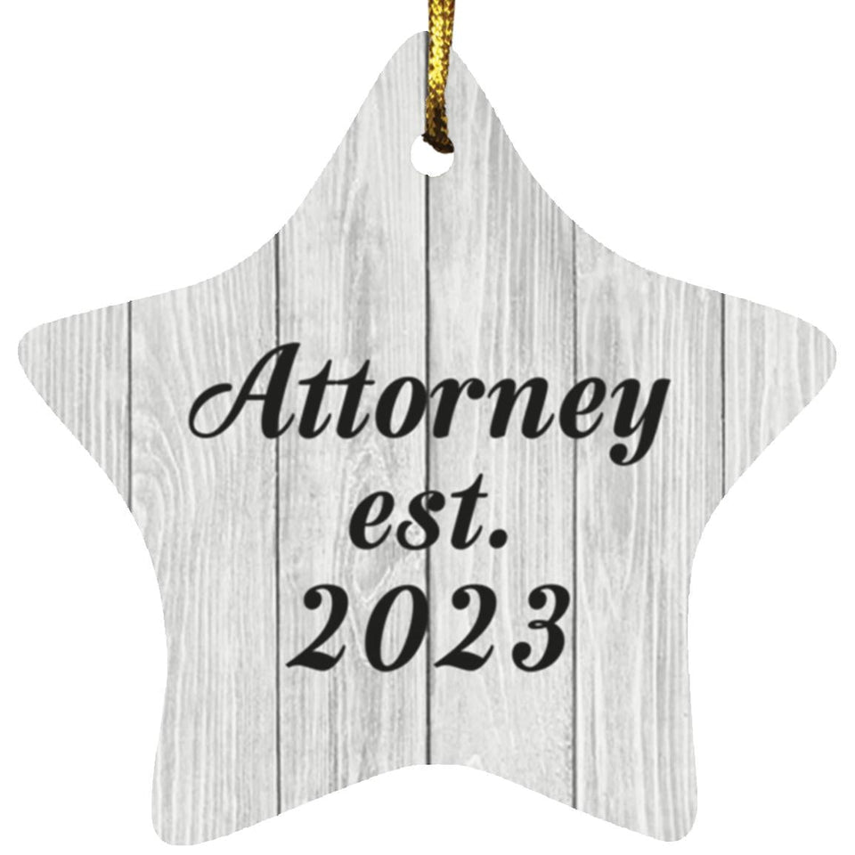 Attorney Established Est. 2023 - Star Ornament F