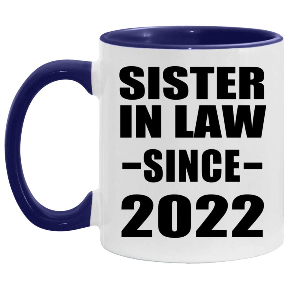 Sister In Law Since 2022 - 11oz Accent Mug Purple
