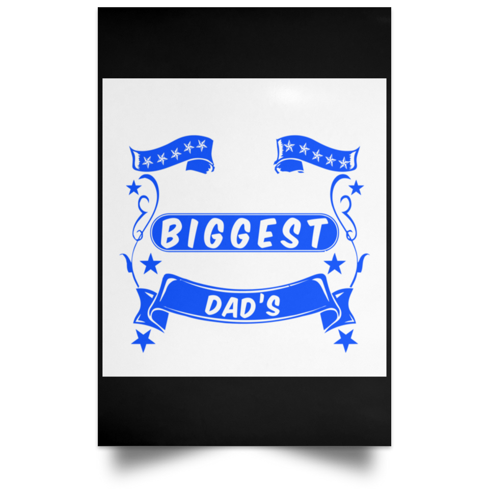 The Smallest Hands Make The Biggest Mark On Dad's Heart - Poster Portrait