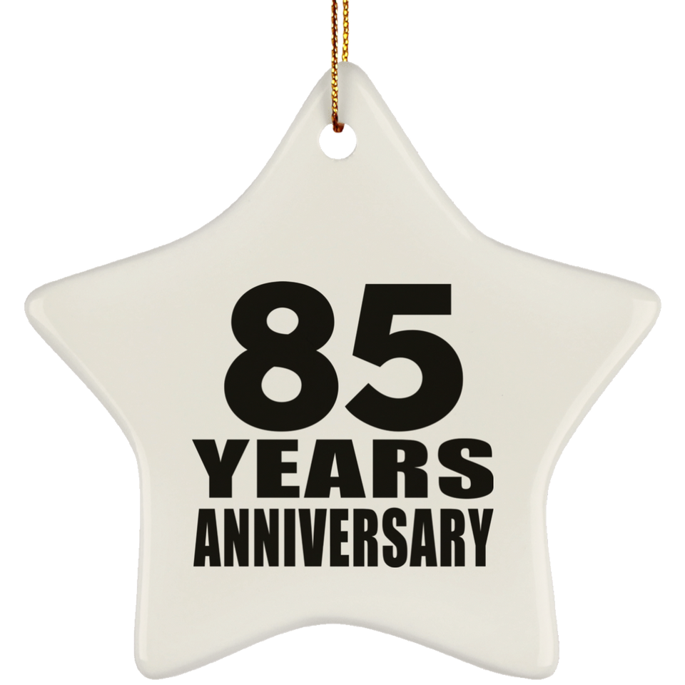 85th Anniversary 85 Years - Star Ornament