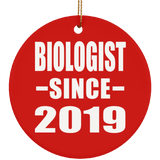 Biologist Since 2019 - Circle Ornament