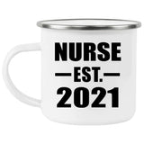 Nurse Established EST. 2021 - 12oz Camping Mug