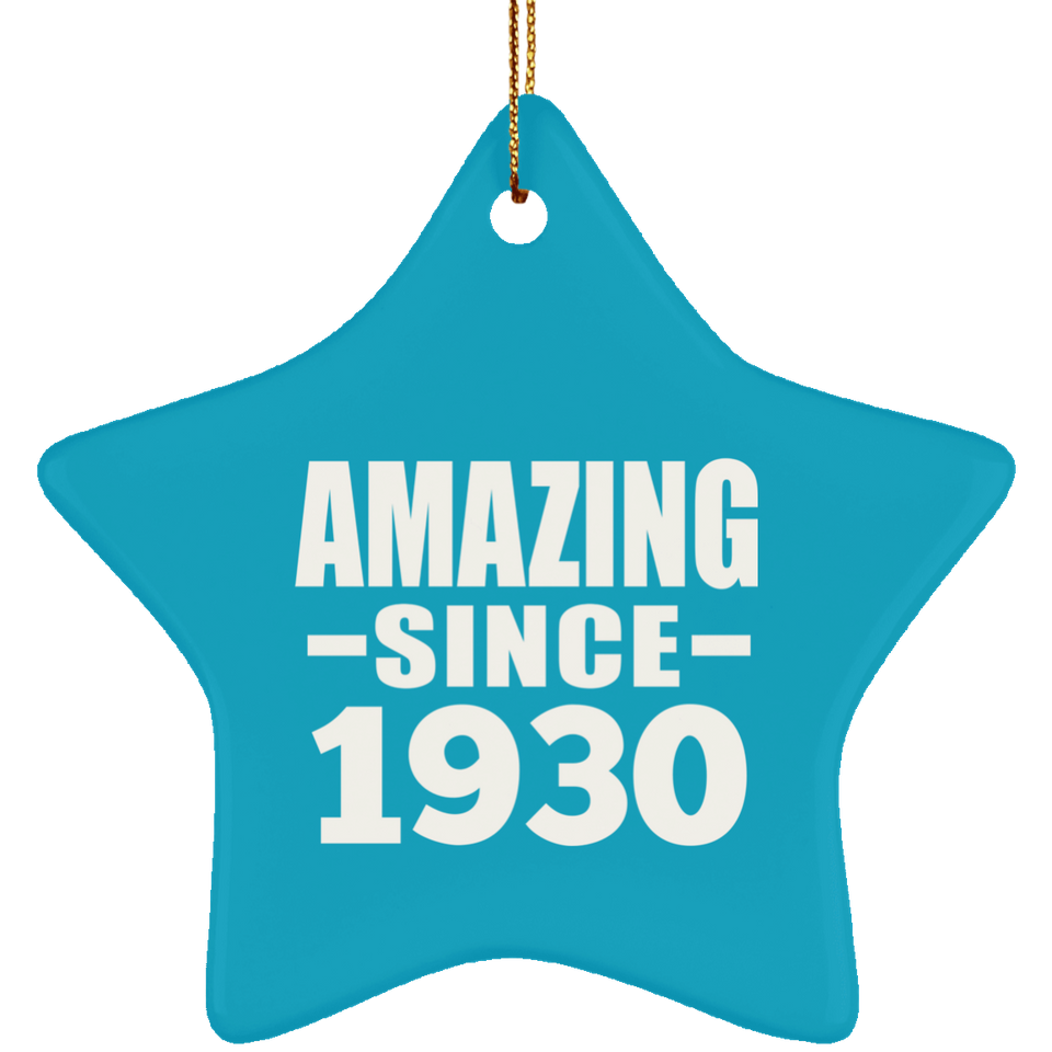 94th Birthday Amazing Since 1930 - Star Ornament