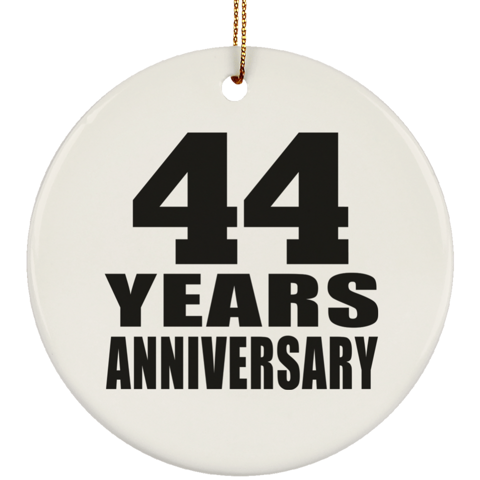 44th Anniversary 44 Years - Circle Ornament