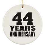 44th Anniversary 44 Years - Circle Ornament