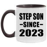 Step Son Since 2023 - 11oz Accent Mug Black