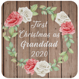 First Christmas As Granddad 2020 - Drink Coaster B